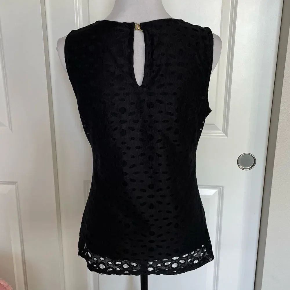 Banana republic Black Lace Tank Too size Medium - Picture 5 of 11